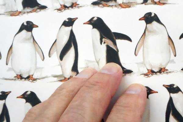 Detail of Penguins ~ a printed Tassotti paper