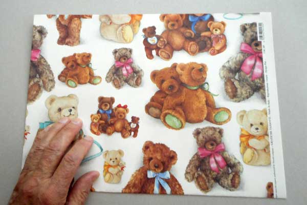 'Bear Families' ~ a printed paper by Tassotti