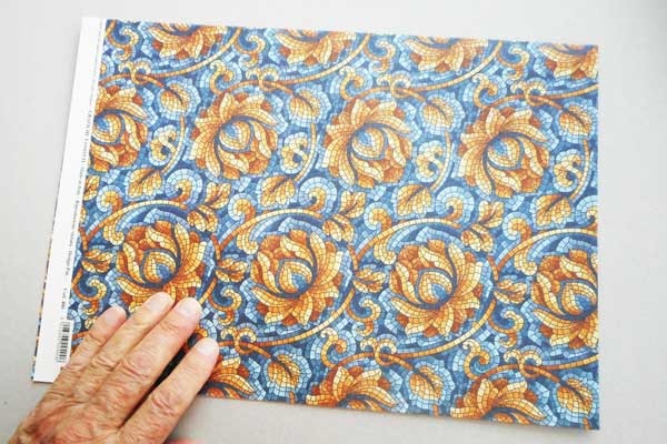 'Mosaic' ~ a printed paper by Tassotti