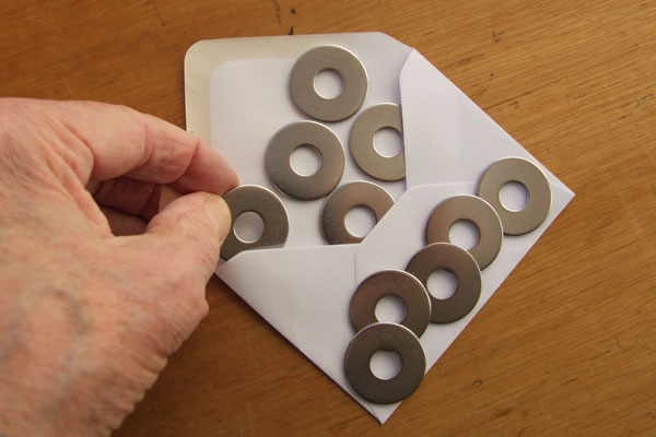 Counting ten washers
