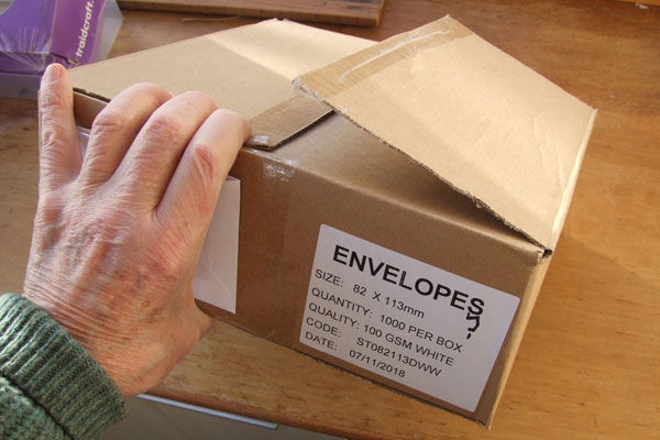 Boxed envelopes