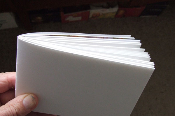 A Jenner Book folded completely back