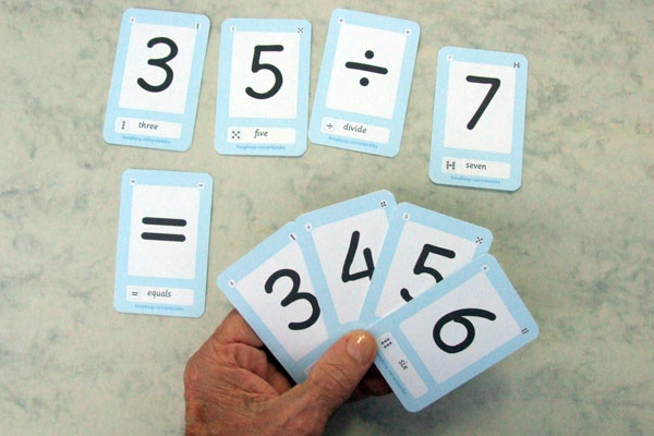 Maths expression using the Cuxhaven Set of Cards 