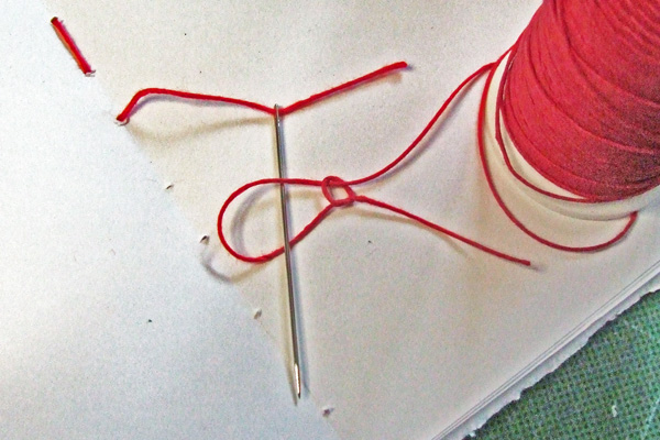 A bookbinder's version of the Weaver's knot
