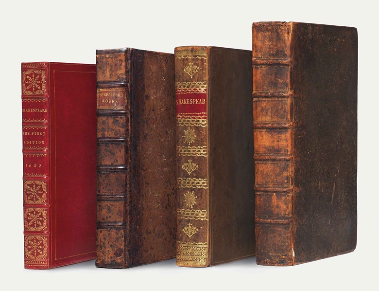 Four early editions of Shapespeare's plays ~ offered for auction at Christie's
