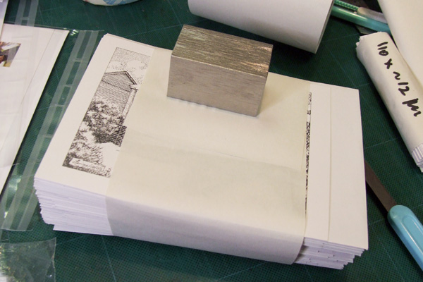 Heavy block as a hobby-tool paper-weight