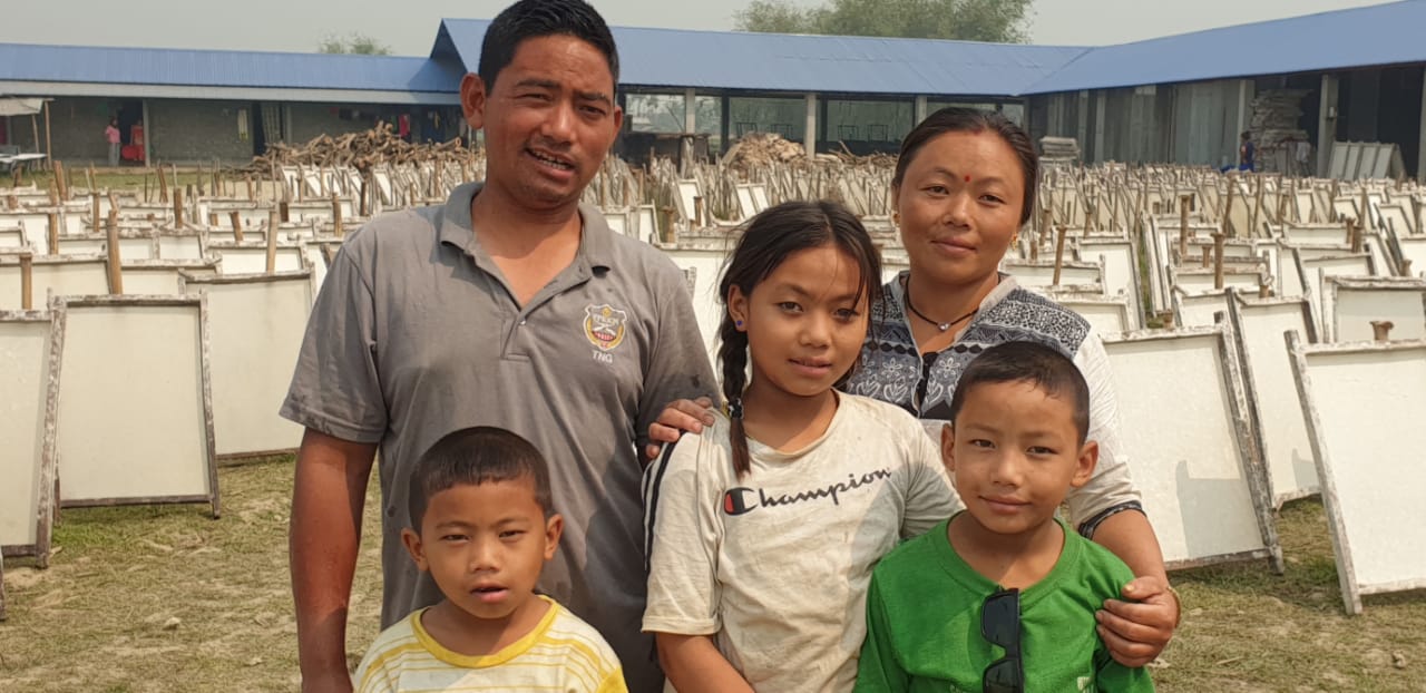 The Sitaula family in Nepal