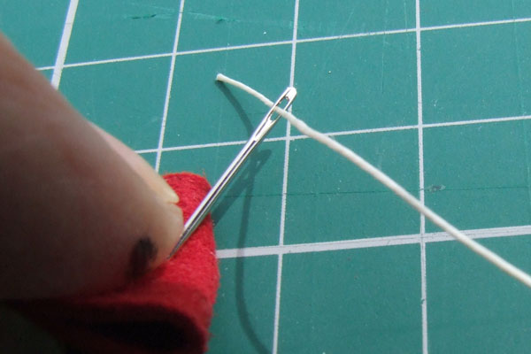 A needle saver in use
